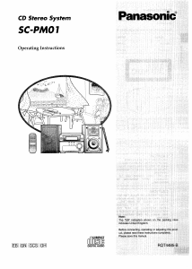Bruksanvisning Panasonic SC-PM01 Stereoanläggning