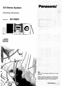 Handleiding Panasonic SC-PM07 Stereoset