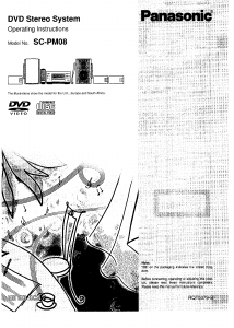 Bruksanvisning Panasonic SC-PM08 Stereoanläggning