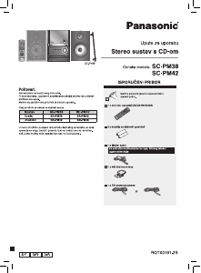 Priručnik Panasonic SC-PM42 Stereo komplet