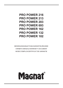 说明书 MagnatPro Power 102汽车喇叭