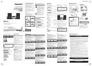 Bruksanvisning Panasonic SC-PM250GS Stereoanläggning