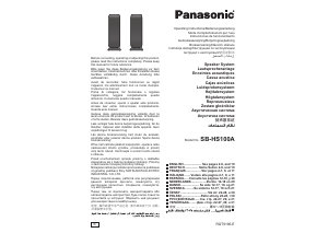 Manual de uso Panasonic SB-HS100A Altavoz