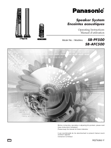 Handleiding Panasonic SB-PF500 Luidspreker