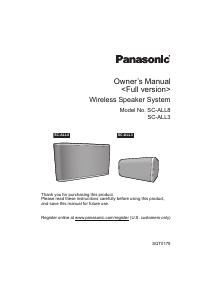 Manual Panasonic SC-ALL3GN Speaker