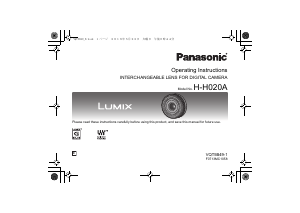 Manual Panasonic H-H020AE Lumix Camera Lens