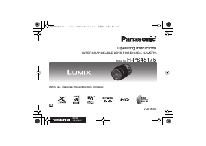 Manuale Panasonic H-PS45175E Lumix Obiettivo