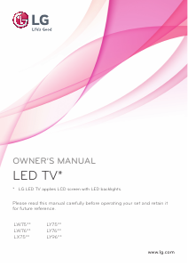 Manual LG 47LY761H LED Television