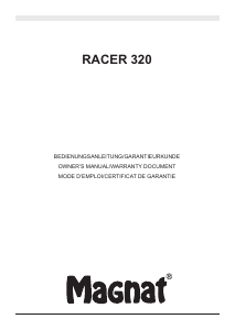 説明書 Magnat Racer 320 カースピーカー