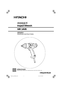 Handleiding Hitachi WR 14VB Slagmoersleutel