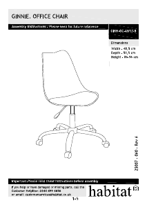 Manual Habitat Ginnie Office Chair