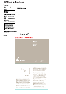 Manual de uso Habitat Spectrum Reloj