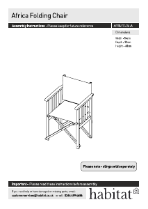 Bedienungsanleitung Habitat Africa Stuhl