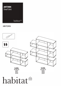 Manual Habitat Antonn Bookcase