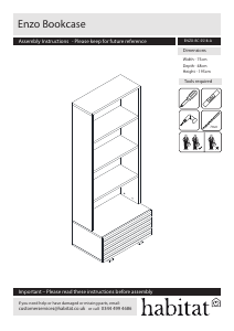 Hướng dẫn sử dụng Habitat Enzo Tủ sách