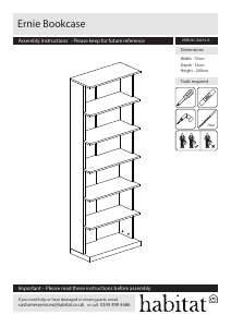 Руководство Habitat Ernie Книжная полка