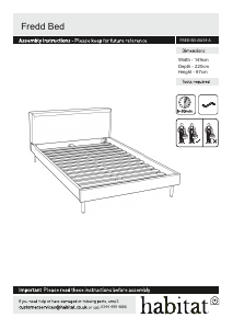 Manual Habitat Fredd Bed Frame