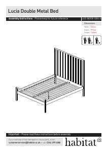 Handleiding Habitat Lucia Bedframe