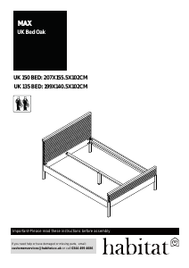 Handleiding Habitat Max Bedframe