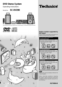 Manual Technics SC-DV290GN Home Theater System