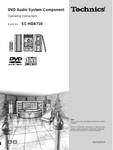 Manual Technics SC-HDA710 Home Theater System