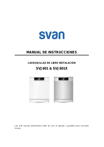 Manual de uso Svan SVJ601 Lavavajillas