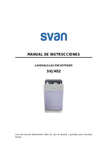 Manual de uso Svan SVJI452 Lavavajillas