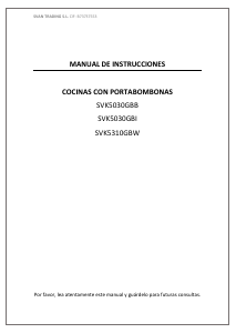 Manual de uso Svan SVK5030GBB Cocina