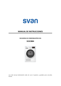 Manual de uso Svan SVSC8B4 Secadora