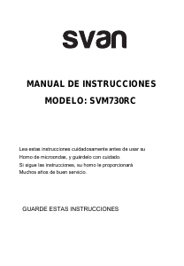 Manual de uso Svan SVMW730RC Microondas