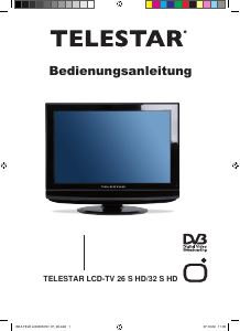 Bedienungsanleitung Telestar 26 S HD LCD fernseher