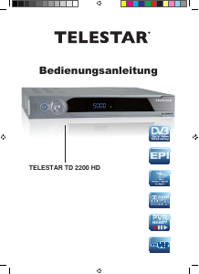 Bedienungsanleitung Telestar TD 2200 HD Digital-receiver