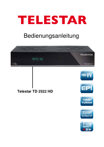 Bedienungsanleitung Telestar TD 2522 HD Digital-receiver