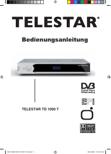 Bedienungsanleitung Telestar TD 1000 T Digital-receiver