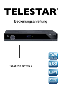 Bedienungsanleitung Telestar TD 1010 S Digital-receiver