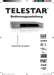 Bedienungsanleitung Telestar TD 2000 S Digital-receiver