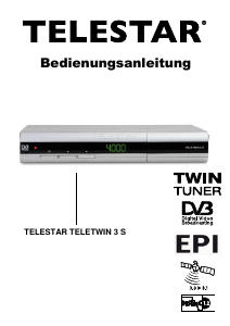 Bedienungsanleitung Telestar TELETWIN 3 S Digital-receiver