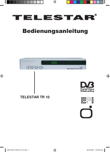 Bedienungsanleitung Telestar TR 10 Digital-receiver