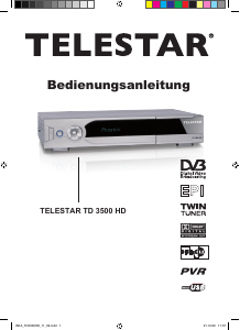 Bedienungsanleitung Telestar TD 3500 HD Digital-receiver