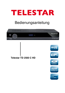 Bedienungsanleitung Telestar TD 2500 C HD Digital-receiver