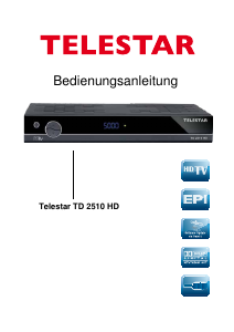 Bedienungsanleitung Telestar TD 2510 HD Digital-receiver