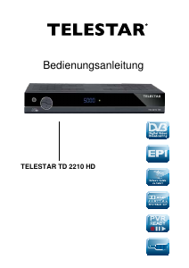 Bedienungsanleitung Telestar TD 2210 HD Digital-receiver