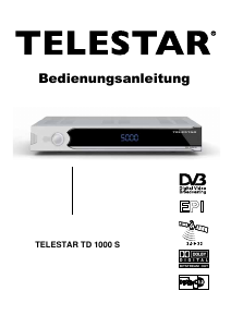 Bedienungsanleitung Telestar TD 1000 S Digital-receiver