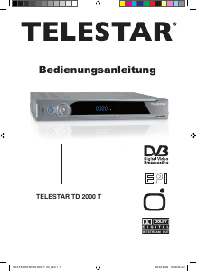 Bedienungsanleitung Telestar TD 2000 T Digital-receiver