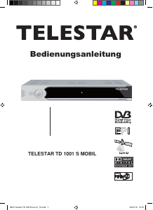 Bedienungsanleitung Telestar TD 1001 S Mobil Digital-receiver