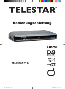 Bedienungsanleitung Telestar TR 24 Digital-receiver