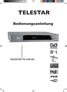 Bedienungsanleitung Telestar TD 2100 HD Digital-receiver