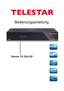 Bedienungsanleitung Telestar TD 2520 HD Digital-receiver