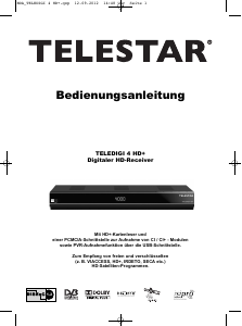 Bedienungsanleitung Telestar TELEDIGI 4 HD+ Digital-receiver