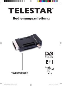 Bedienungsanleitung Telestar SSC 1 Digital-receiver